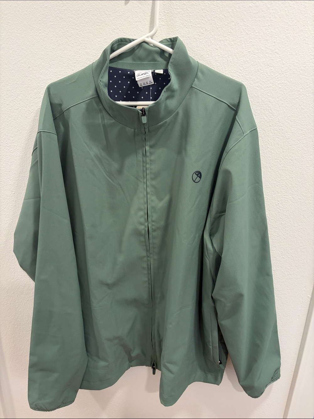Puma Arnold Palmer Golf Green Lightweight Zip-Up Jacket